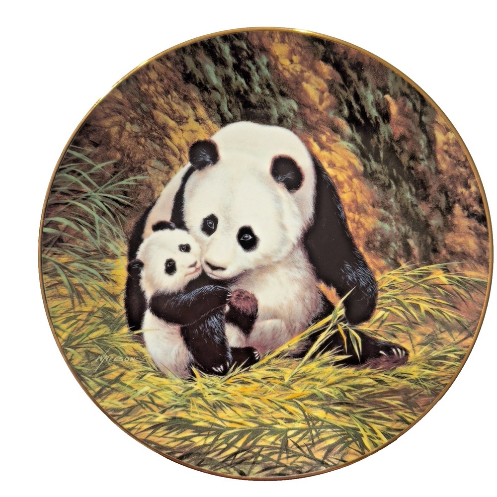 The Last of Their Kind Endangered Species The Panda Collectors Plate Will Nelson